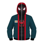 Spiderman Into the Spider Verse Miles Morales Hoodie Barnjacka L