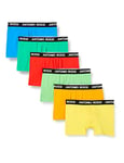 ANTONIO ROSSI (3/6 Pack) Men's Fitted Boxer Hipsters - Mens Boxers Shorts Multipack with Elastic Waistband - Cotton Rich, Comfortable Mens Underwear, Neon (6 Pack), M