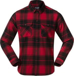 Bergans Men's Nordmarka Flannel Shirt Red/black Check, XL