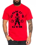 Goku Golds T-Shirt pour Homme One Goku Dragon Master Son Ball Vegeta Turtle Roshi Piece Golds DB, Farbe2:Rot;Größe2:3XL