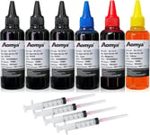 Ink Refill Kit 6X100Ml Forhp 950 951 932 933 60 61 952 902 901 62 63 65 21 22 920 940 934 564 711 970 971 94 95 96 Refillable Ink Cartridge For Hp Envy 4500 4520 5643 Officejet 6500A 6500 6000.