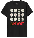 FRIDAY THE 13TH Men's Mefridmts046 T-Shirt, Black, 3XL