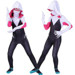 4-10 år Barn Flickor Spider Gwen med Mask Cosplay Jumpsuit kostym - Perfet 7-8 Years