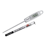 Escali DH1-S DH1 Gourmet Digital Meat Thermometer with Extra Long Probe, NSF Certified, Plastic, Silver