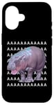 Coque pour iPhone 16 Moo Deng Bébé Hippopotame