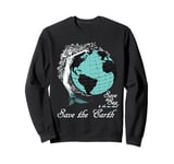 Vintage Save the Ocean Environmental Mermaid Sweatshirt