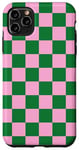 iPhone 11 Pro Max Pink and Kelly Green Checkered Checkerboard Classic Case