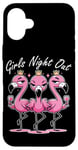 iPhone 16 Plus Cute Pink Flamingos Girls Night Out for Friends Flamingo Case