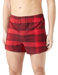 Calvin Klein Men's Boxer Slim 000nb3744a Boxers, Red (Gradient Chck_rouge/Black), L