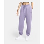 Nike Joggebukse Phoenix Fleece Oversized - Lilla/sort Dame, størrelse Small