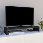 Support en Bois FSCpour Moniteur TV 82 x 26.5 x 12 cm. Supporte 50 Kg. Graphite