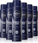 NIVEA MEN Protect & Care - Anti-Perspirant Deodorant Spray  - Pack 250 ml x 6