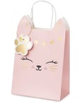 1 stk Gjenbrukbar Party Bag - Rosa Katt