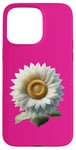 iPhone 15 Pro Max White Sunflower Case