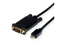 Roline 04/11/5975, 1 M, Mini Displayport, Vga (D-Sub), Hankoppling, Hankoppling, Rak