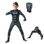 2022 Black Panther Bodysuit Cosplay Costume Party Jumpsuit Adult Kids Halloween Costume -a 120(110-120CM)