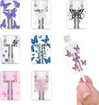 8 Pièces Protecteur De Câble Pour Iphone, Protege Protecteurs Pour Raccords De Câbles Avec Motif De Joli Papillon Pour Femmes, Attaque De Câble Pour Ligne De Données Protège-Fil De Écouteur[X1639]