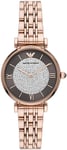 Emporio Armani Watch Two-Hand Rose Gold Ladies