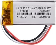 Batterie à 3 Fils 601530 LiPo 3.7V 250mAh 0.925Wh 1S 5C Liter Energy Battery Rechargeable avec PCM thermistance NTC Montre électronique Ne Convient Pas à la Radiocommande 32x15x6mm.[G1789]