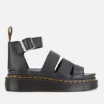 Dr. Martens Women's Clarissa II Quad Leather Sandals - Black - UK 5