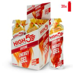 High5 Energi Gel Koffein Appelsin - 20x40g, Unisex, Optimal for Løping og Trening