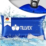 tillvex® Coussin de piscine pour l'hiver XXL 200 x 400 cm | Coussin d'air avec kit de réparation - Coussin d'hiver avec valve de sécurité - Double couture