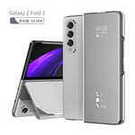 Samsung Galaxy Z Fold3 5G Mirror Folio (Silver) PU Leather Case  Silver