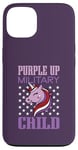 iPhone 13 Purple Up Military Child Unicorn Military Kids Case