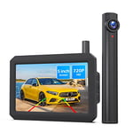 AUTO-VOX TW1 Camera de Recul sans Fil, Installation DIY 5 Minutes, avec éCran HD 720p 5 Pouces Prend Charge 2 Camera de Recul, étanche IP68 Convient à VariéTé De ModèLes Voitures