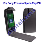 Étui en Simili Cuir Noir pour sony Ericsson Xperia Play Z1i
