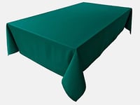 Lemos Home Nappe de qualité supérieure - 100 % Coton - Collection Concept - Couleur et Taille au Choix - Nappe Ronde - Diamètre 150 cm - Vert pin