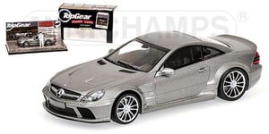 Minichamps MERCEDES BENZ SL65 AMG R230 2009 BLACK SERIES GREY METALLIC TOP GEAR