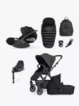 Silver Cross Tide Pushchair, Carrycot & Accessories With Cybex Cloud T i-Size Car Seat and Base T Bundle, Space