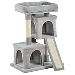 PawHut Cat Tree Light Grey 390 mm x 590 mm x 830 mm