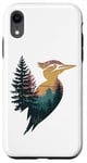 Coque pour iPhone XR Pic vert, chasse, randonnée, camping, forêt, hommes et femmes