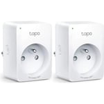 TP-Link Tapo Prise Connectée WiFi, compatible avec Alexa et Google Home, Commande Vocale, Contrôler à distance, Tapo P100(2-pack)