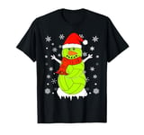 Santa Hat Snowman Xmas Funny Water Polo Ball Lover Christmas T-Shirt