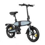 Elcykel DYU C2 250W 25km/h 45KM 7,5Ah 48V aluminiumram 16" hjul svart