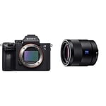 Sony ILCE7M3B Full Frame Mirrorless Compact System Camera Body with SEL55F18Z.AE f/1.8 ZA Lens, Black, 55 mm