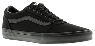 Vans Men's Mn Ward Sneaker, Black Canvas Black 186, 9.5 UK