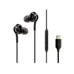 Écouteurs filaires Samsung Type-C avec microphone intra-auriculaire Noir