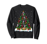 Trombone Music Lover Christmas Lighting Trombone Xmas Tree Sweatshirt