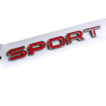 3D ABS-logotyp Range Rover Bokstäver Emblem Dekal Bil Front Huv Märke För Range Rover Sport Evoque L322 L320 L406 P38 Tillbehör Sport Red Black