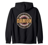 Mens Damon The Man The Myth The Legend First Name Damon Zip Hoodie