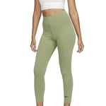 Nike NSW CLSC Legging, Vert Huile/Noir, L Femme