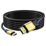 4K Cable Hdmi 5M,Haute Vitesse 2.0 Hdmi Cable 4K@60Hz 18Gbps,Ultra Hd,Ethernet Audio Retour,Video 4K,1080P,3D,Arc,Hdr Compatible Avec Xbox,Ps5/Ps4,Tv,Blu-Ray,Ordinateur Portable Ect