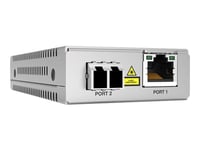 Allied Telesis At Mmc2000lx/Lc - Fibermedieomformer - 1Gbe - 10Base-T, 1000Base-Lx, 100Base-Tx, 1000Base-T, 1000Base-Lc - Rj-45 / Lc/Lx-Enkeltmodus - Opp Til 20 Km - 1310 Nm - Taa-Samsvar