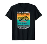 I AM A BIKER Funny Motorcycle Club Gear Mens Motorbiker T-Shirt