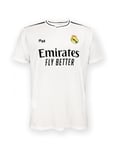 Real Madrid - Maillot Domicile Saison 24/25, Blanc, 12 Ans, Réplique avec Licence Officielle