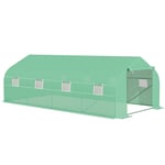 6 x 3M Walk in Polytunnel Greenhouse Large Outdoor Grow House w/ Door